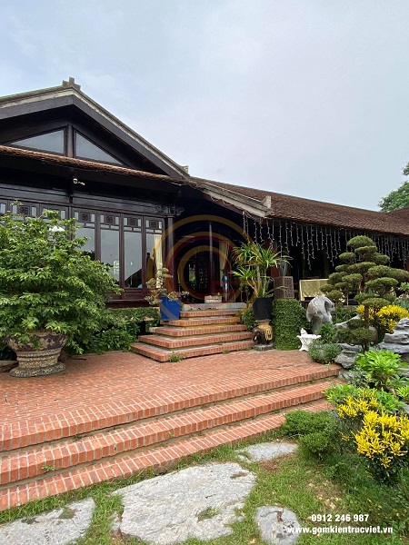 Tham khảo các công trình với gạch lát sân biệt thự đẹp