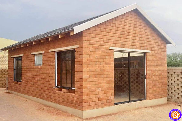 Mẫu nhà cấp 4 xây gạch không trát