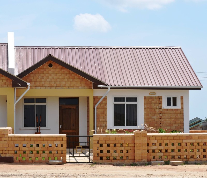 Mẫu nhà cấp 4 xây gạch không trát