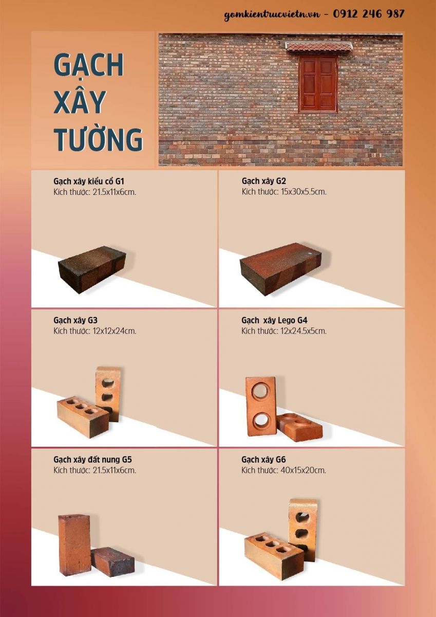 Mẫu gạch xây không trát nổi bật