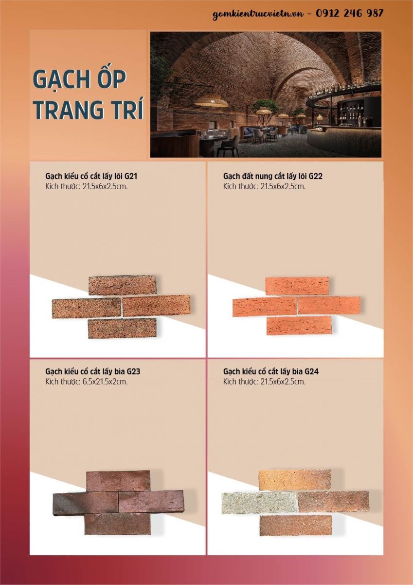 Mẫu gạch xây không trát nổi bật