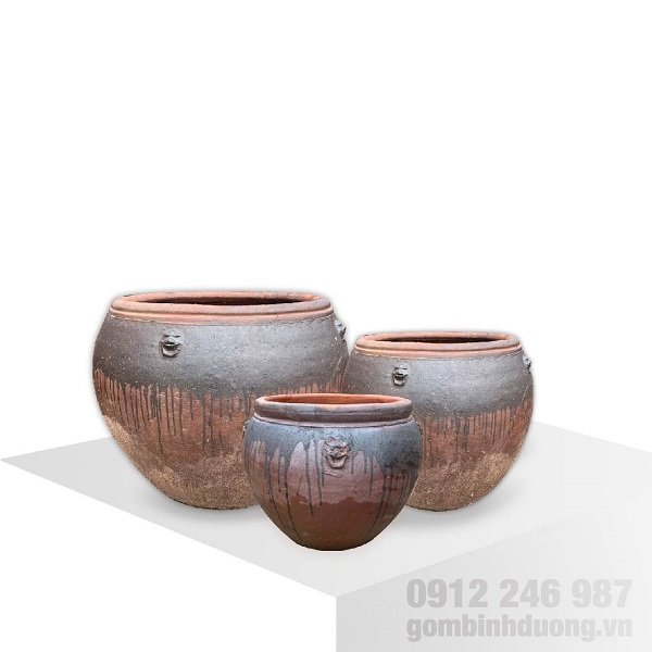 mẫu chậu gốm trồng cây đất nung