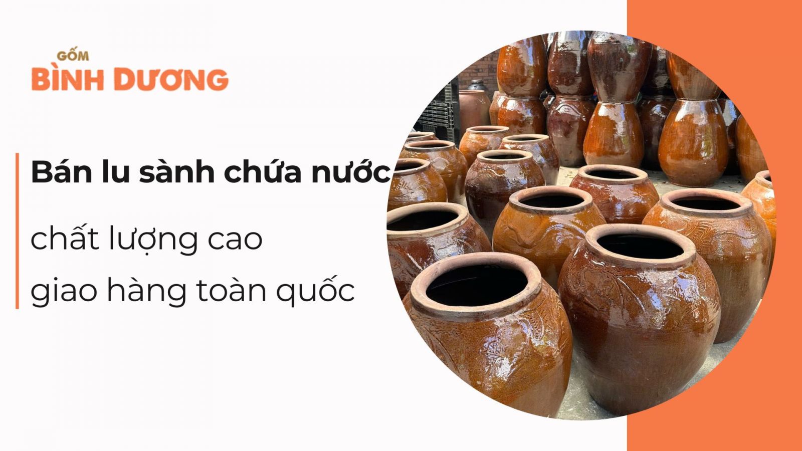 Bán lu sành chứa nước chất lượng cao, giao hàng toàn quốc