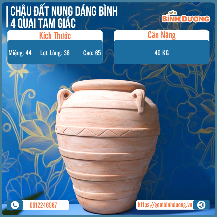 chau-dat-nung-dang-binh-4-quai-tam-giac