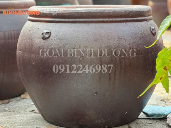 chậu gốm lớn trồng cây