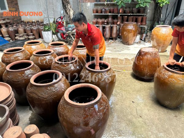 thử nước chum sành bình dương