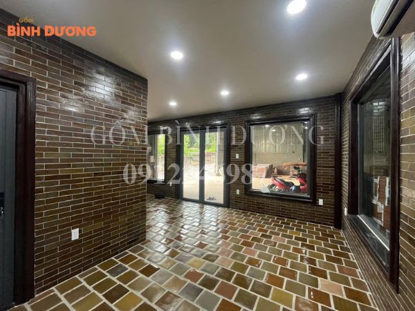 quy trình làm gạch gốm men hoả biến