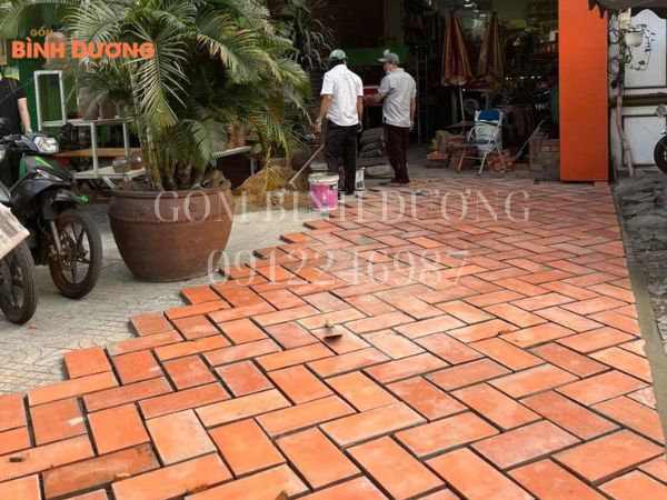 gạch đỏ lát nền
