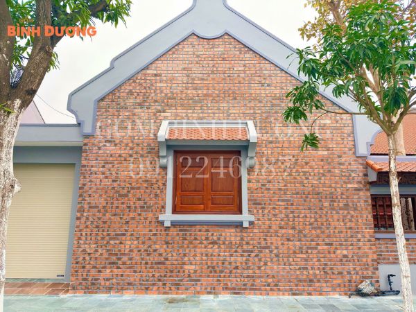 gạch gốm xây tường không trát