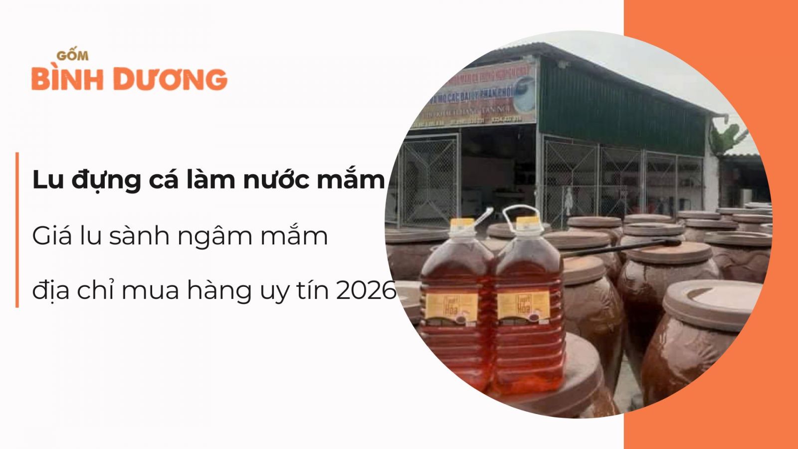 Lu đựng cá làm nước mắm – Giá lu sành ngâm mắm và địa chỉ mua uy tín 2026