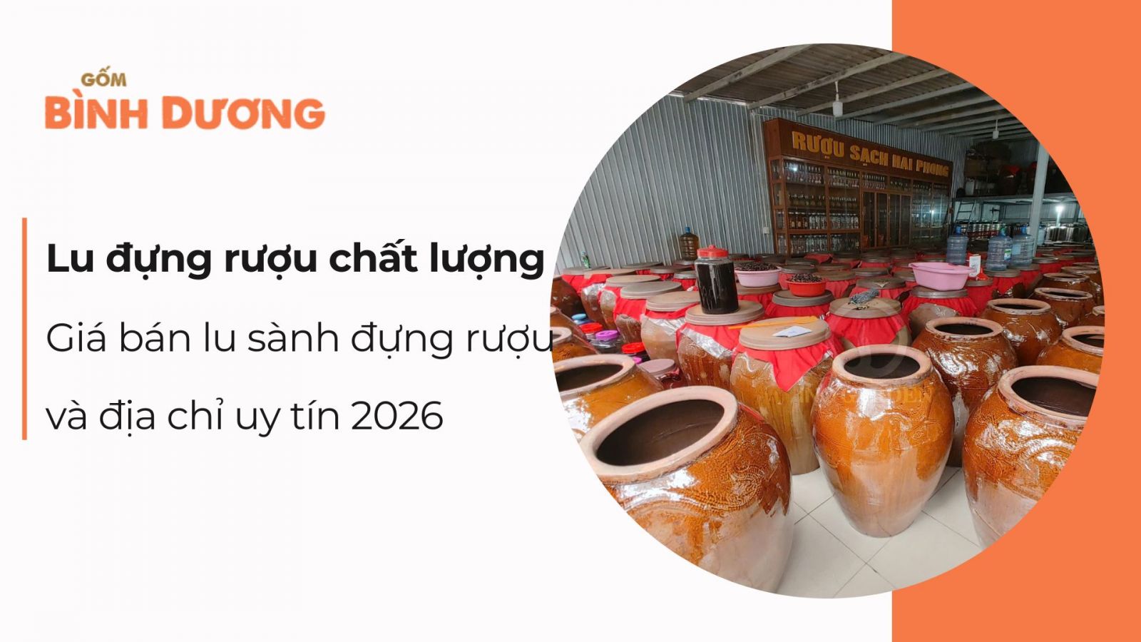 Lu đựng rượu chất lượng cao – Giá bán lu sành đựng rượu và địa chỉ uy tín 2026