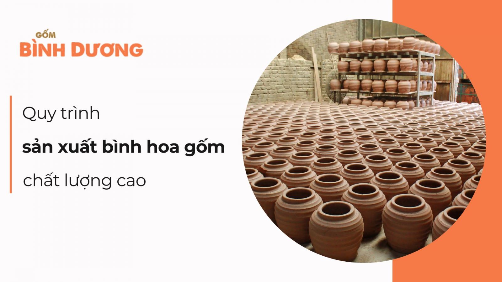 Quy trình sản xuất bình hoa gốm thủ công chất lượng cao